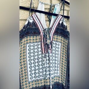 ❗️SOLD❗️Francesca’s XS Bohemian Halter Maxi Dress - Multicolor